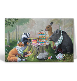Inkognito Wenskaart - Picnic - Dubbele kaart + Envelop