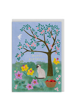 Ohh Deer Wenskaart - Garden Kitty - Dubbele kaart + Envelop