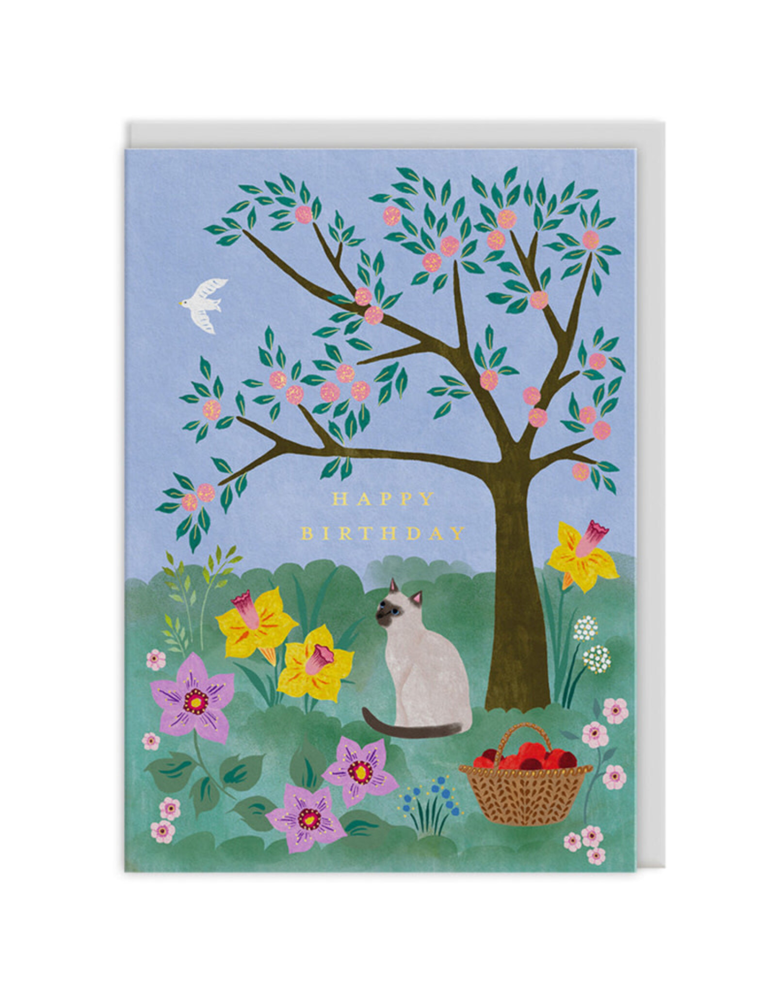 Ohh Deer Wenskaart - Garden Kitty - Dubbele kaart + Envelop