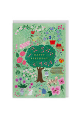 Ohh Deer Wenskaart - Cottage Garden - Dubbele kaart + Envelop