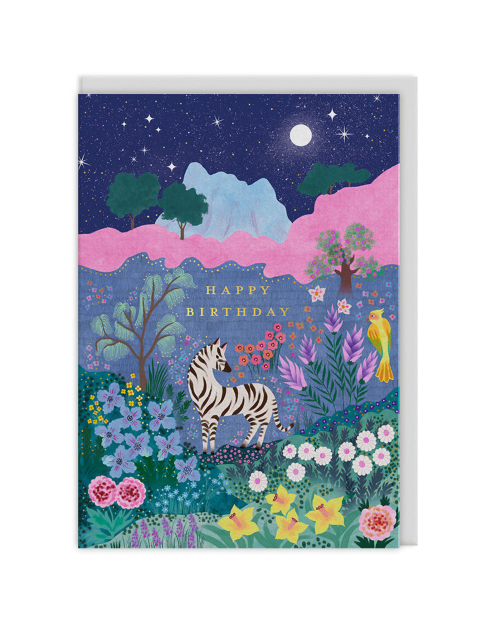 Ohh Deer Wenskaart - Moonlit Forest - Dubbele kaart + Envelop