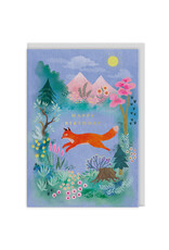 Ohh Deer Wenskaart - Mountain Fox - Dubbele kaart + Envelop
