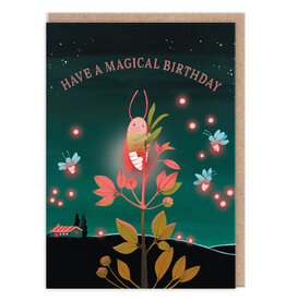 Ohh Deer Wenskaart - Firefly - Dubbele kaart + Envelop