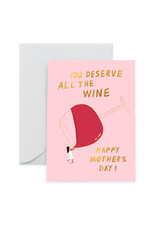 Carolyn Suzuki Goods Wenskaart - All the vino - Dubbele kaart + Envelop