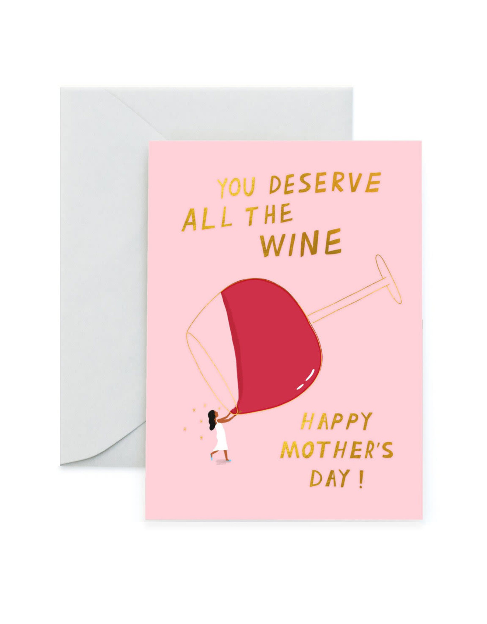 Carolyn Suzuki Goods Wenskaart - All the vino - Dubbele kaart + Envelop
