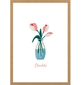 Adams Art Wenskaart - Sterkte - Postkaart + Envelop