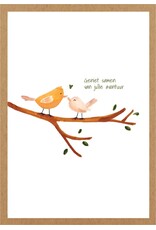 Adams Art Wenskaart - Geniet samen van jullie avontuur - Postkaart + Envelop