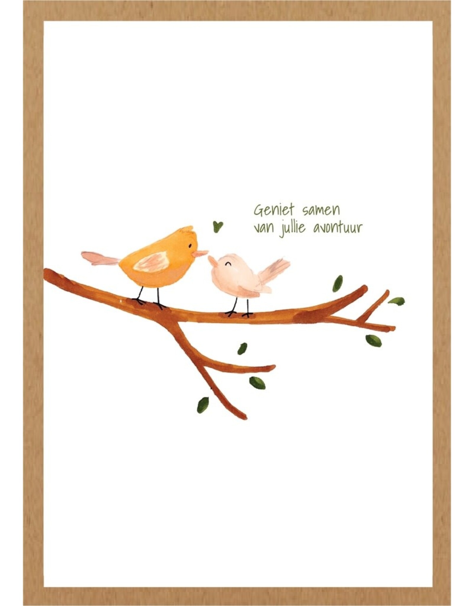 Adams Art Wenskaart - Geniet samen van jullie avontuur - Postkaart + Envelop