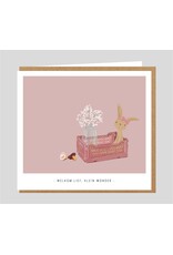 Studio Mie Wenskaart - Welkom, lief klein wonder - 12,5 x 14 cm