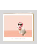 Studio Mie Wenskaart - Strike a pose! Tijd om te seinen - Dubbele kaart + Envelop