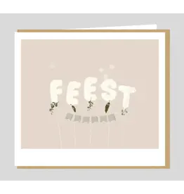 Studio Mie Wenskaart - Feest - Dubbele kaart + Envelop