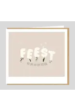Studio Mie Wenskaart - Feest - Dubbele kaart + Envelop