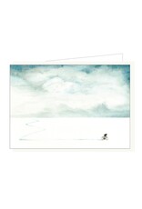 Lieve Claesen Wenskaart - Fietser - Dubbele kaart + Envelop