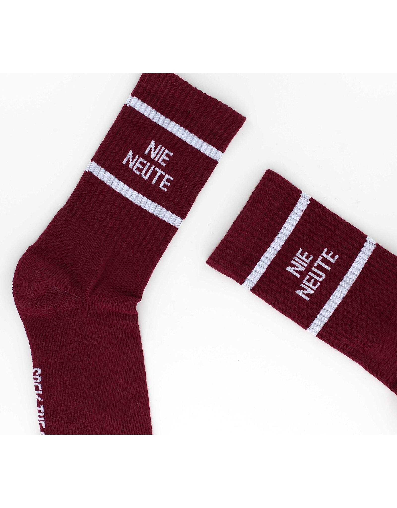 Sock The City Gentse sokken - Nie Neute, Bordeaux - Katoen - One size