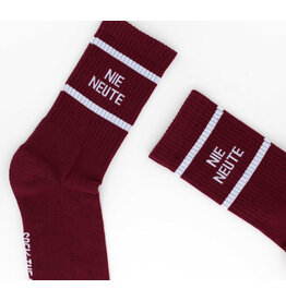 Sock The City Gentse sokken - Nie Neute, Bordeaux - Katoen - One size