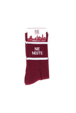 Sock The City Gentse sokken - Nie Neute, Bordeaux - Katoen - One size