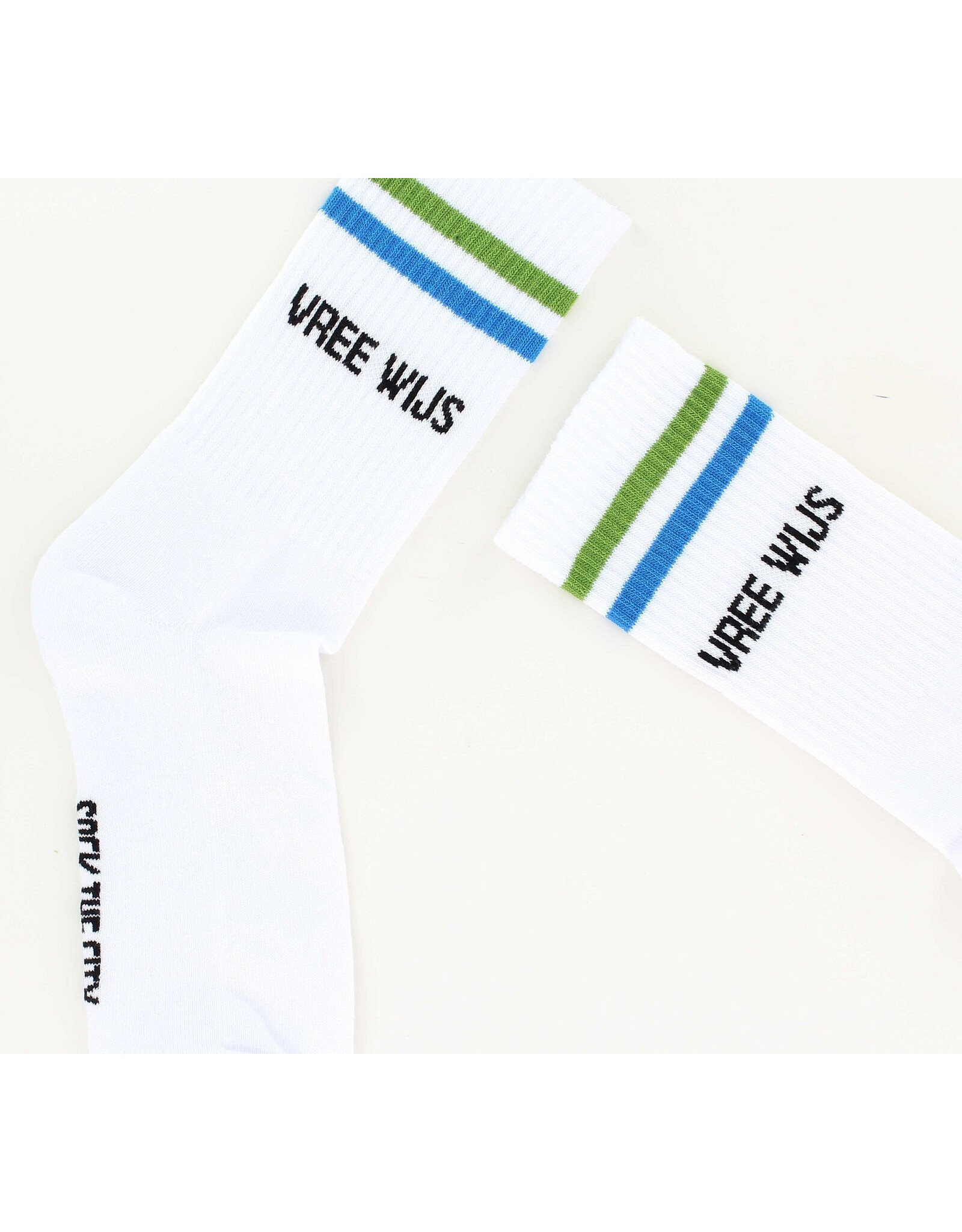 Sock The City Gentse sokken - Vree wijs, Retro Wit - Katoen - One size