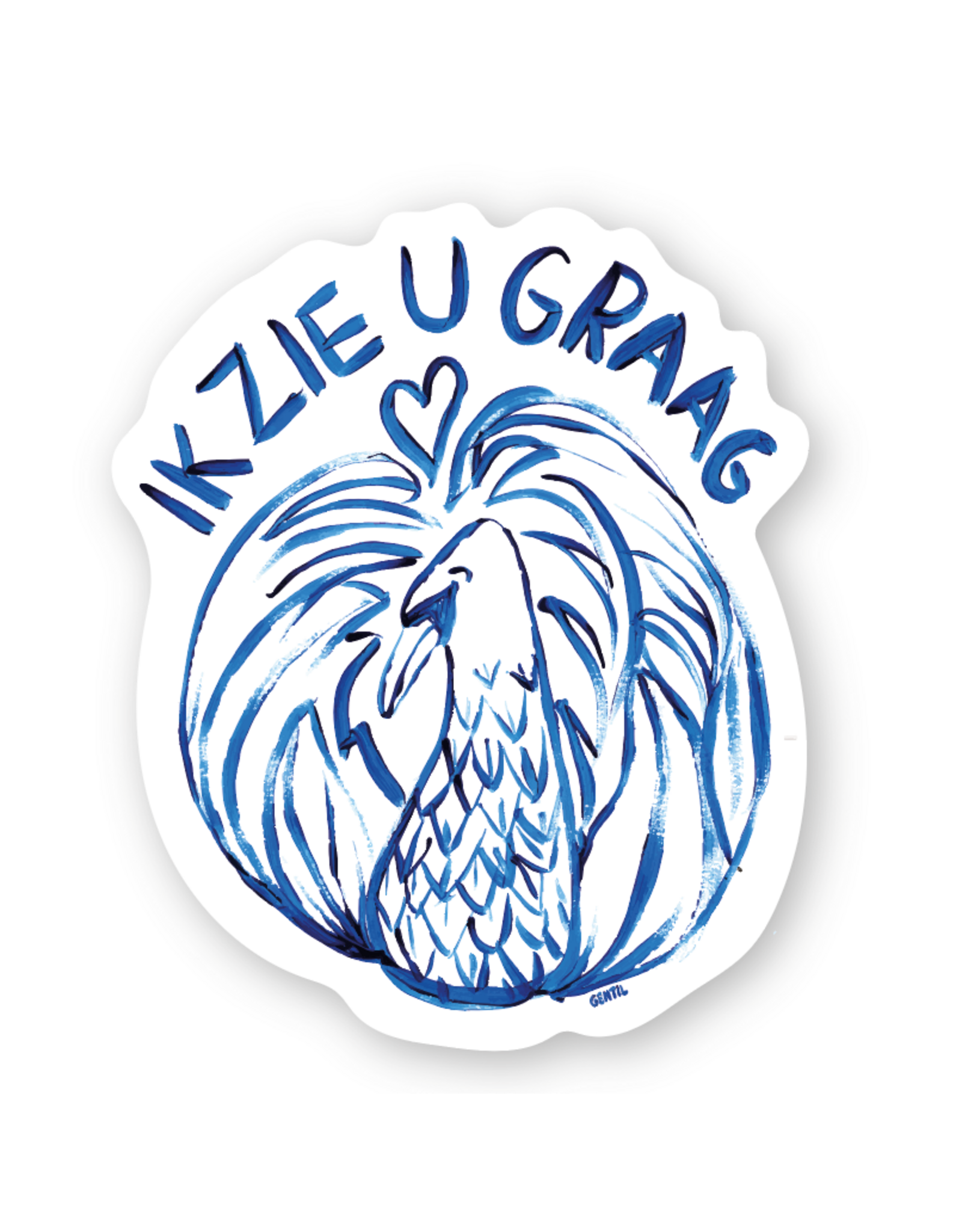 Gentil Sticker - Ik zie u graag