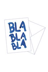 Gentil Wenskaart - Bla Bla Bla - Postkaart + Envelop