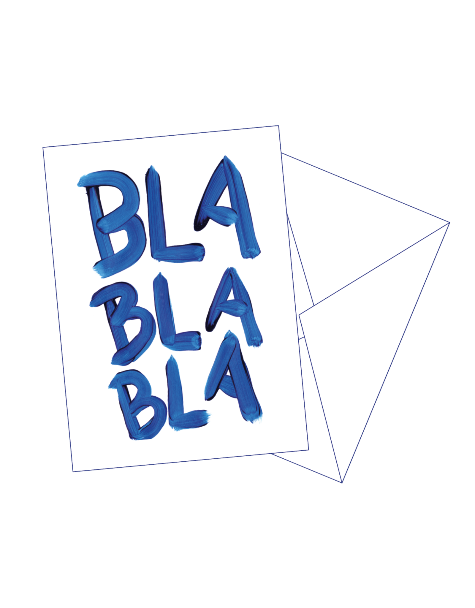 Gentil Wenskaart - Bla Bla Bla - Postkaart + Envelop