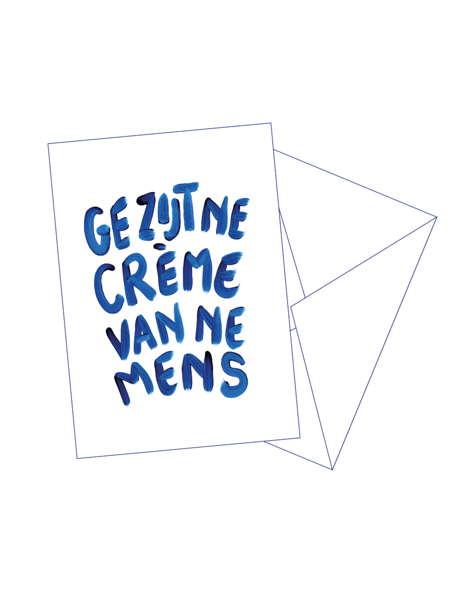 Gentil Wenskaart - Creme - Postkaart + Envelop
