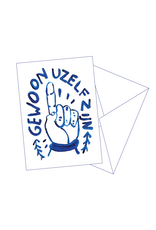Gentil Wenskaart - Uzelf zijn - Postkaart + Envelop