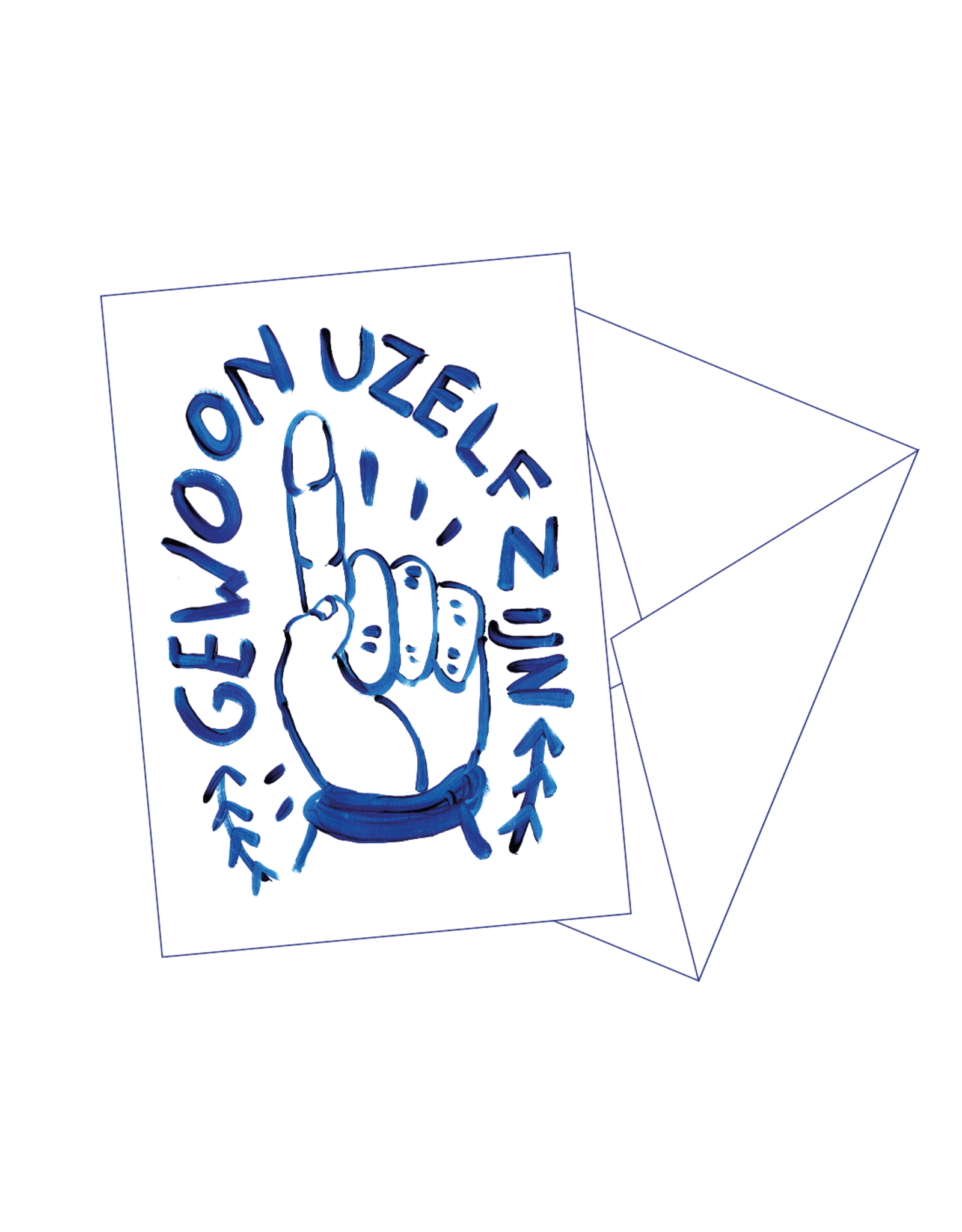 Gentil Wenskaart - Uzelf zijn - Postkaart + Envelop