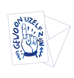 Gentil Wenskaart - Uzelf zijn - Postkaart + Envelop