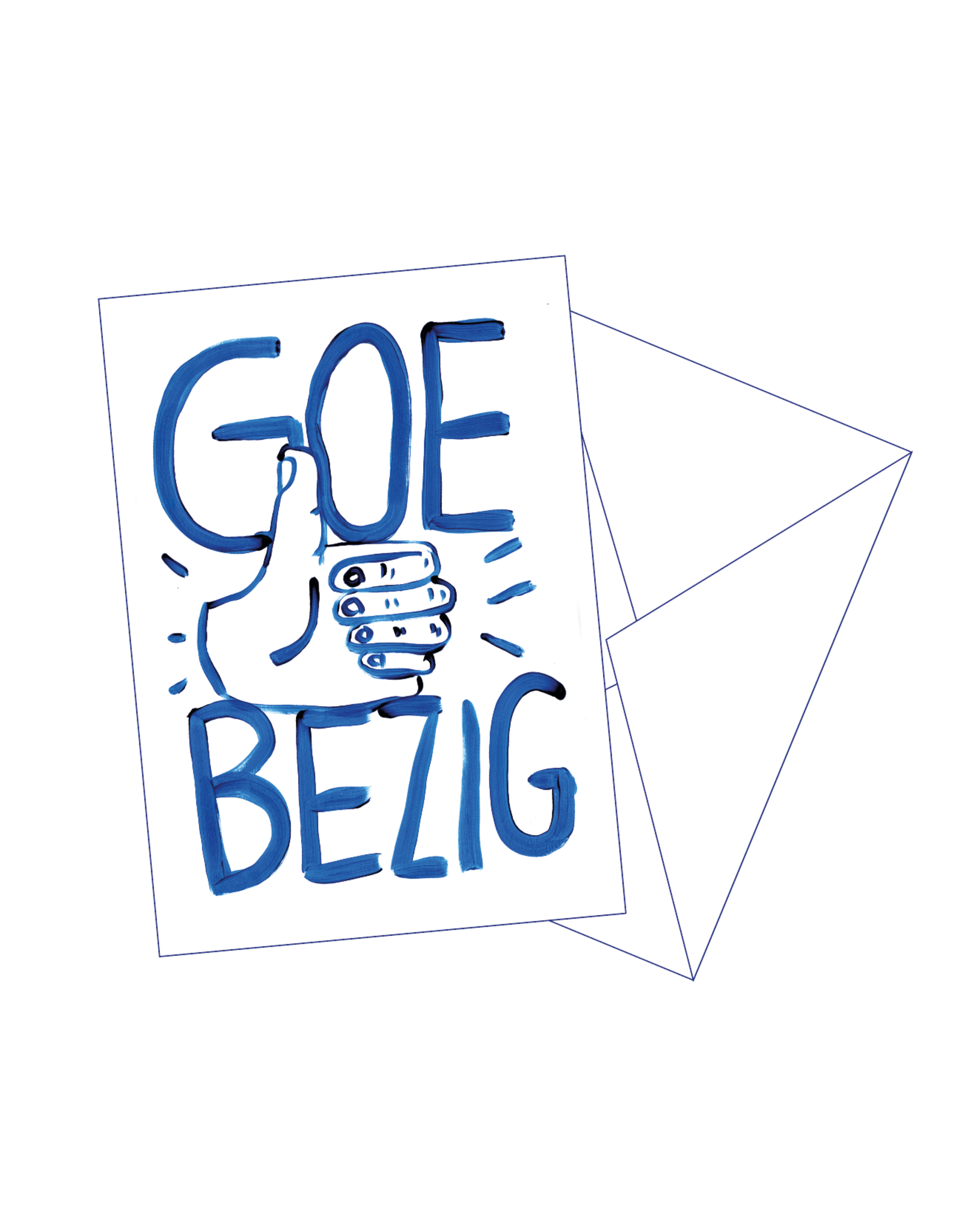 Gentil Wenskaart - Goe bezig  - Postkaart + Envelop
