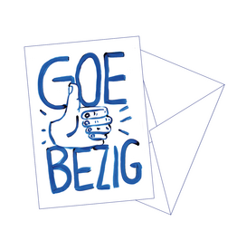 Gentil Wenskaart - Goe bezig  - Postkaart + Envelop