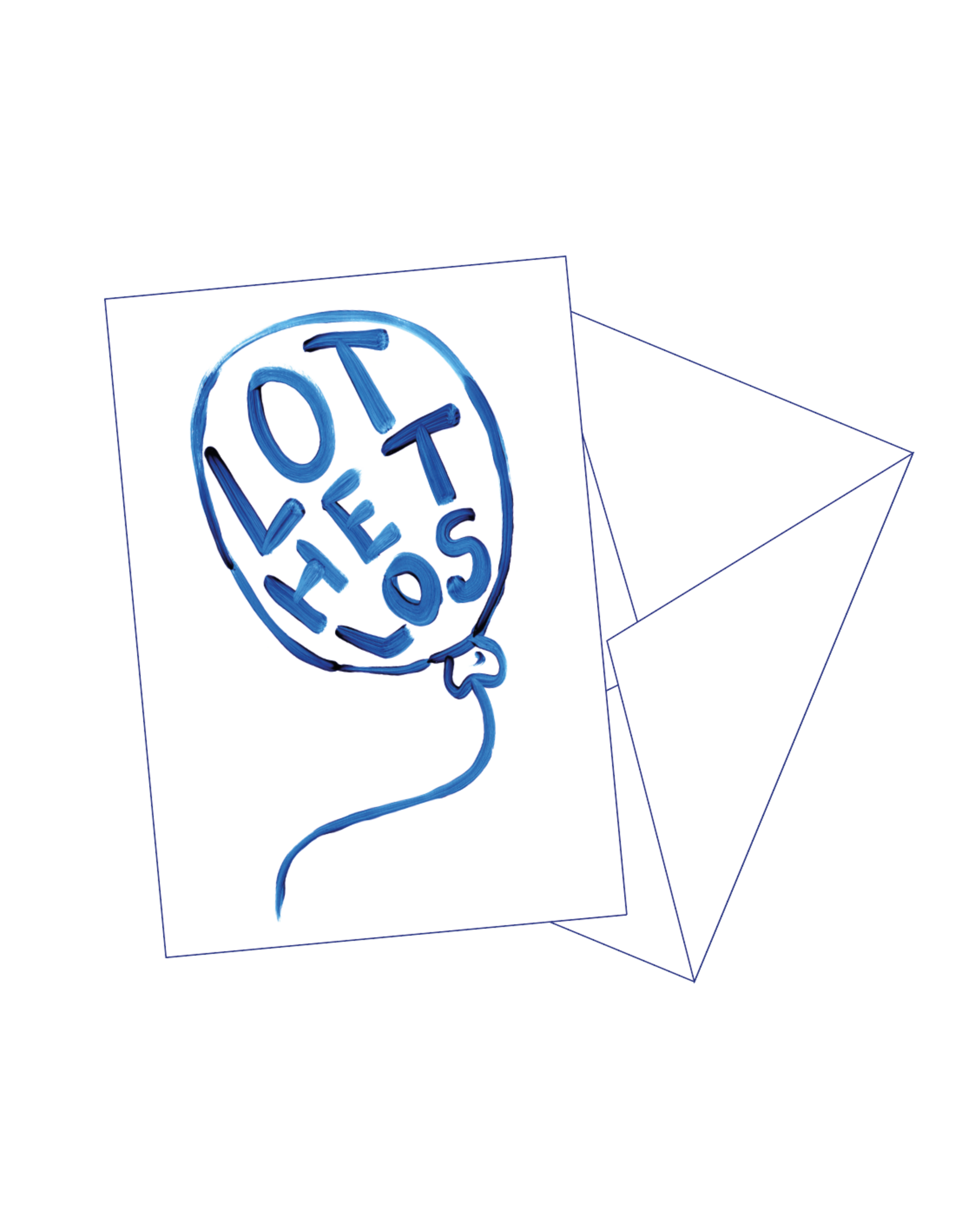 Gentil Wenskaart - Lot het los - Postkaart + Envelop