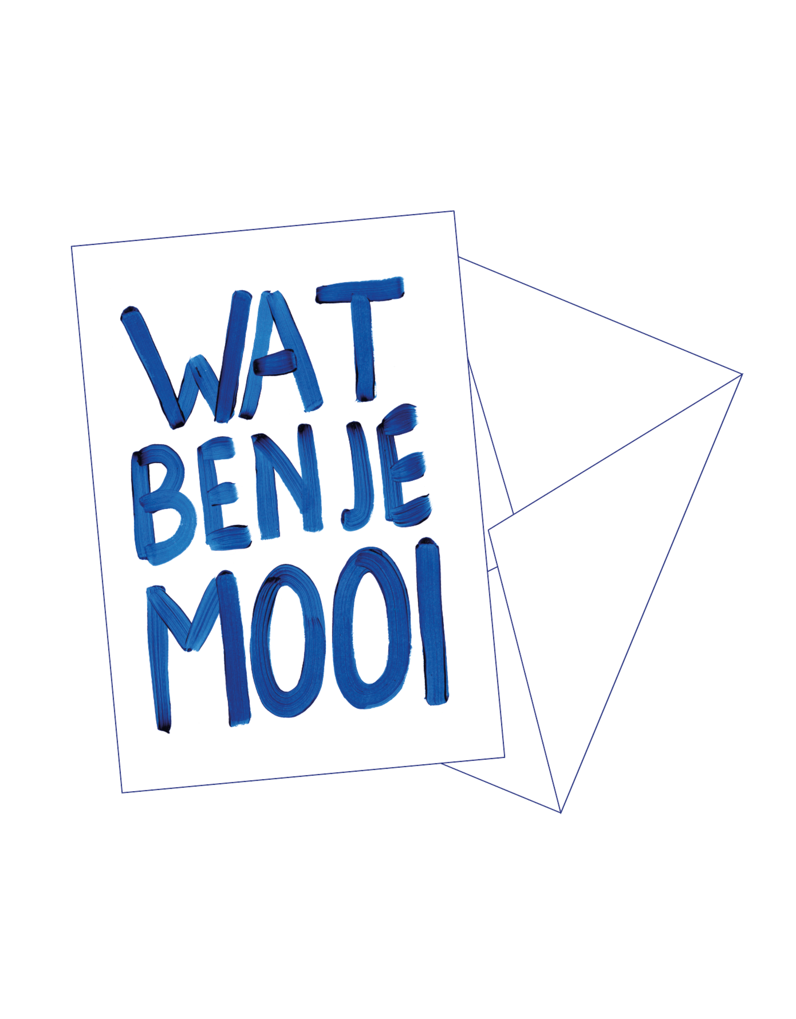 Gentil Wenskaart - Wat ben je mooi - Postkaart + Envelop