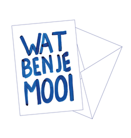 Gentil Wenskaart - Wat ben je mooi - Postkaart + Envelop