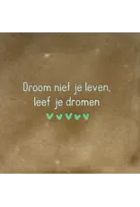 Yett Tegeltje - Een goede buur verdubbelt, Oranje/Roze - 10x10