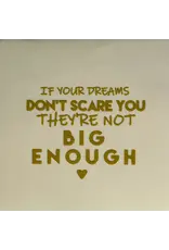 Yett Tegeltje - If your dreads don't, Crème/Goud - 10x10