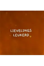 Yett Tegeltje - Lievelingsleukerd ,Terra/Creme - 10x10