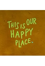 Yett Tegeltje - This is our happy place, Oker/Lime - 10x10