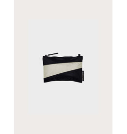 Susan Bijl Pouch S, Black & Cloud - 19 x 13cm