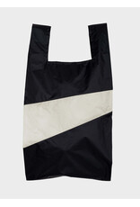 Susan Bijl Shopping bag L, Black & Cloud - 37,5 x 69 x 34cm