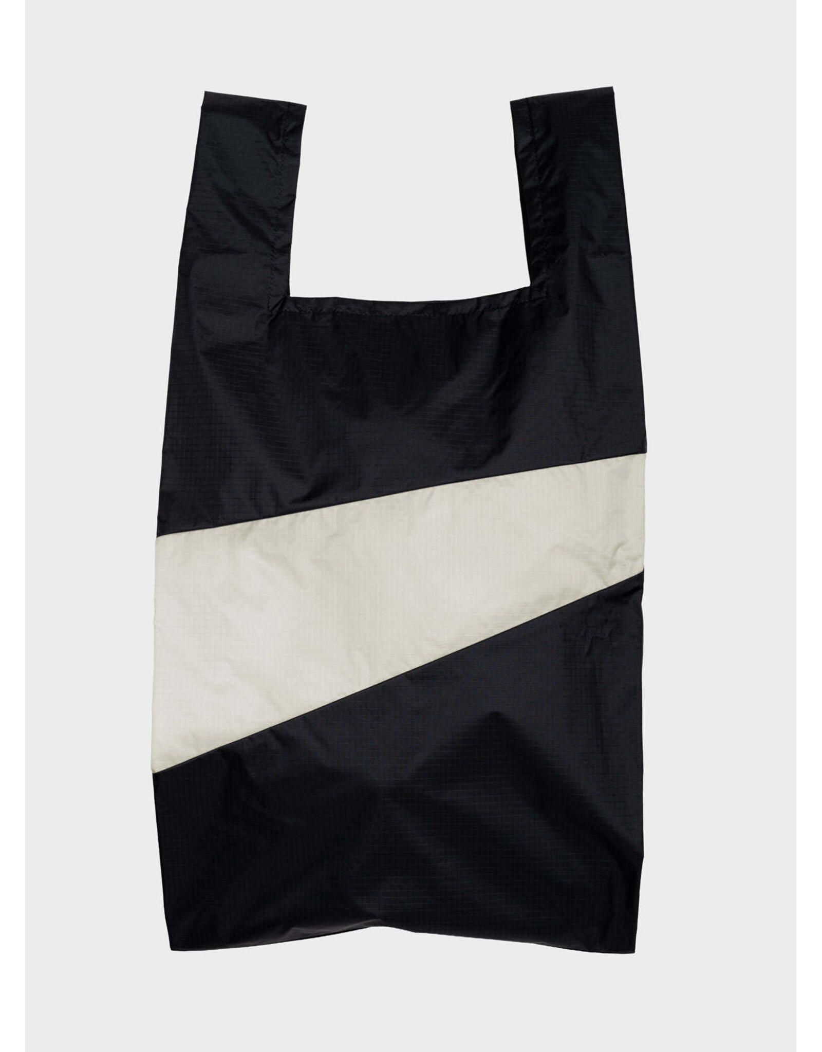 Susan Bijl Shopping bag L, Black & Cloud - 37,5 x 69 x 34cm