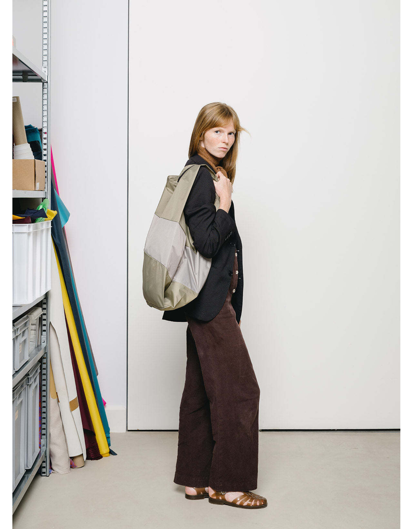 Susan Bijl Shopping bag L, Clay & Agaat - 37,5 x 69 x 34cm
