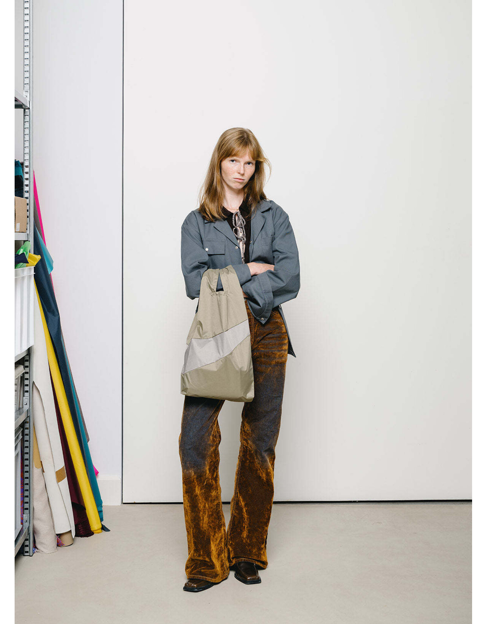 Susan Bijl Shopping bag M, Clay & Agaat - 27 x 55 x 18 cm