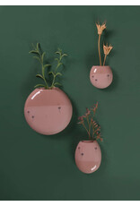Studio Harm & Elke Muurvaasje Recycle, XL - Old Pink/Brown - 11  x  12 x 3