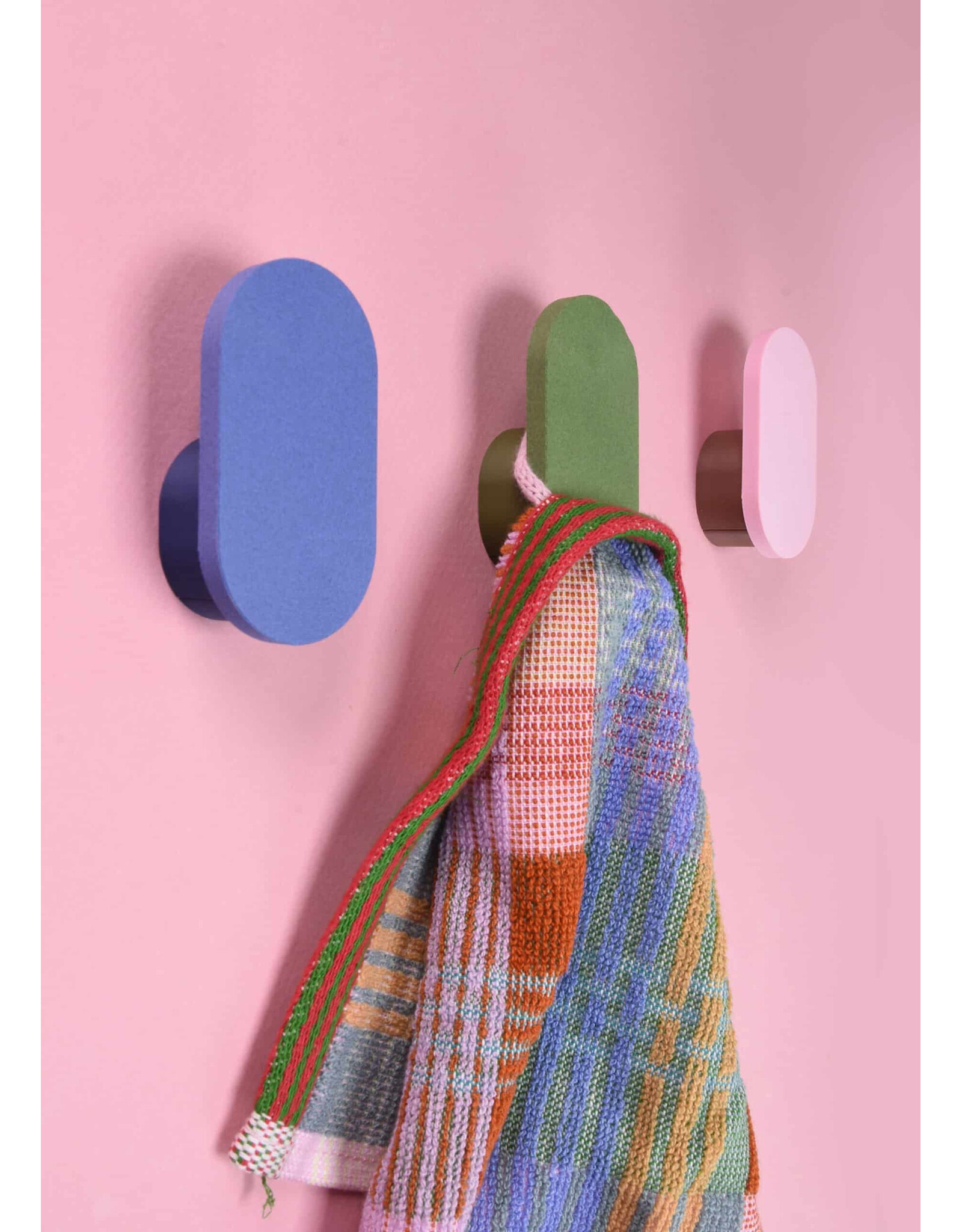 Studio Harm & Elke Printed Hook L , 09.Pink - 6,5 x 3,5cm