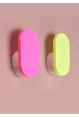 Studio Harm & Elke Printed Hook L , 11. Neon Pink - 6,5 x 3,5cm