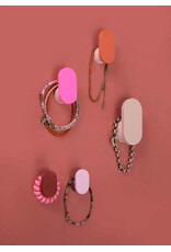 Studio Harm & Elke Printed Hook L , 11. Neon Pink - 6,5 x 3,5cm