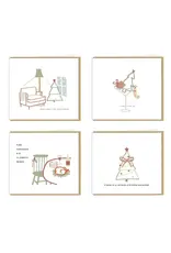 Studio Mie Doosje Kerstkaarten, Studio Mie 10 - 4 Design x 2 + 8 Enveloppen