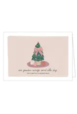 Studio Mie Kerstpakje - Een gouden randje rond elke dag  - 5 Wenskaarten + Enveloppen