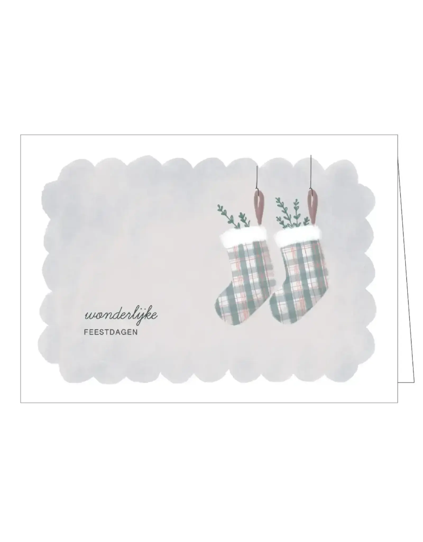 Studio Mie Kerstpakje - Wonderlijke feestdagen - 5 Wenskaarten + Enveloppen