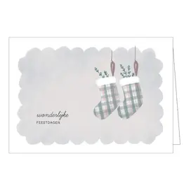 Studio Mie Kerstpakje - Wonderlijke feestdagen - 5 Wenskaarten + Enveloppen